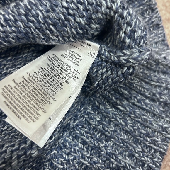 NWT Polo Ralph Lauren Logo Intarsia Pullover in Denim Marl - Small - Picture 7 of 8